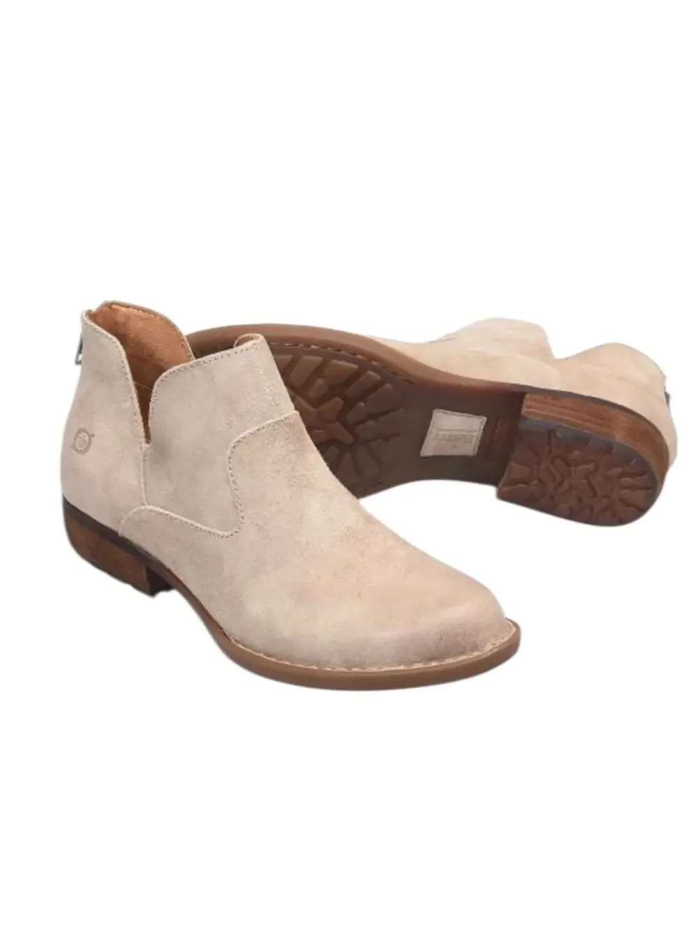 Born Beth Cream Visone Distressed Boots – Sz 9M - Picture 1 of 11